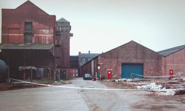 The crime scene at Penketh Tannery 32 years ago