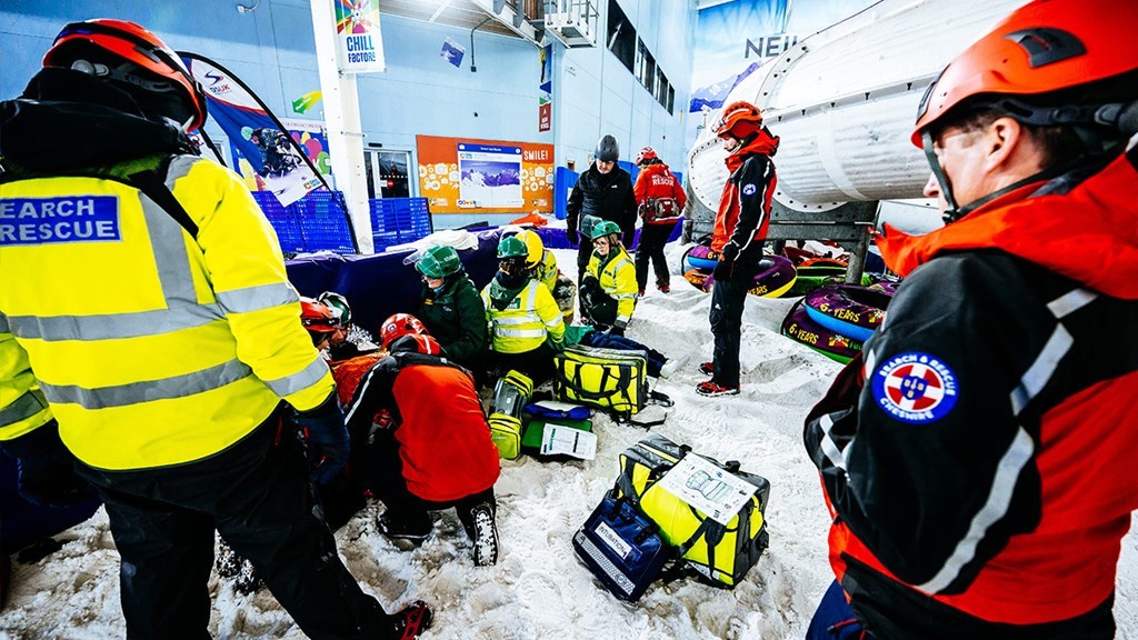 Emergency crews prepare for a severe winter incident